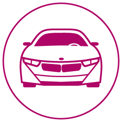 Ein BMW Dienstwagen Symbol